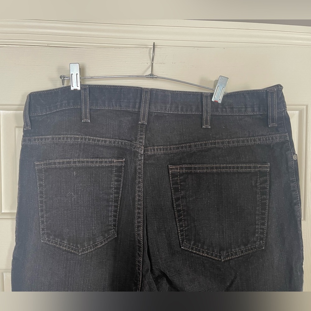 Old Navy Men's Black Straight Built-In Flex Jeans 36x31 - Picture 7 of 9